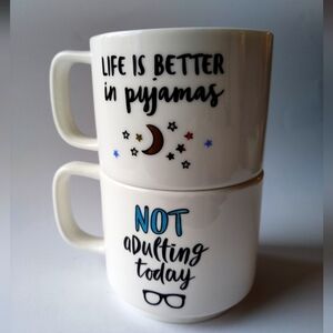 2 Indigo Mood Mugs